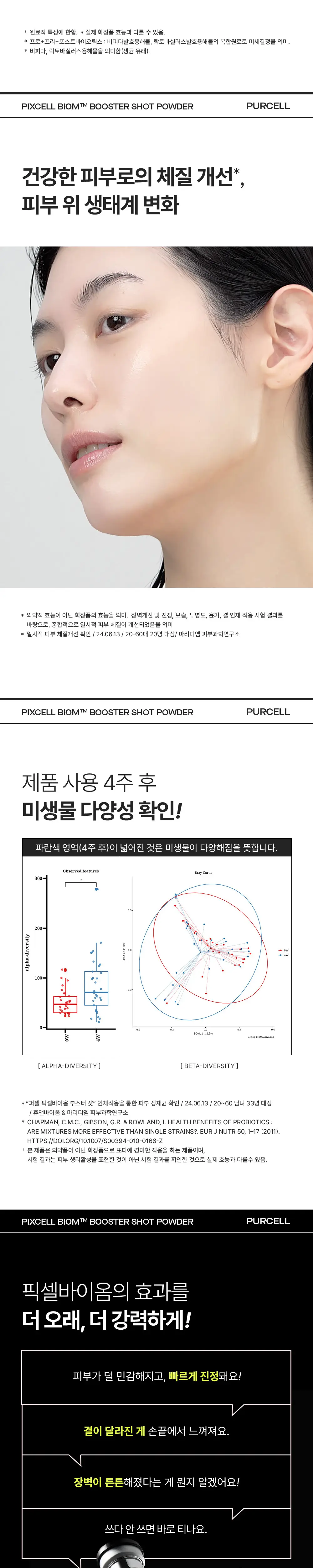 [5개입/장벽영양] 퍼셀 픽셀바이옴 부스터샷 파우더 5개입 (0.2g*5ea) 상세페이지 3